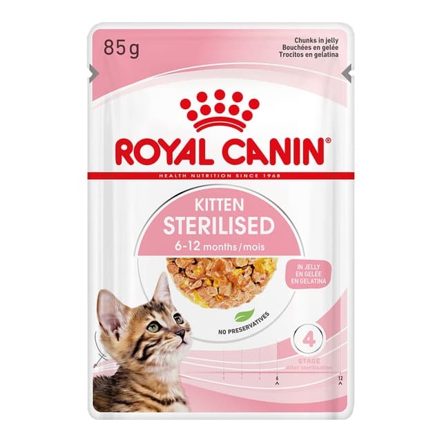 Royal Canin - Comida húmeda para gatitos esterilizados Royal Canin en gelatina 85 g. - Image 1