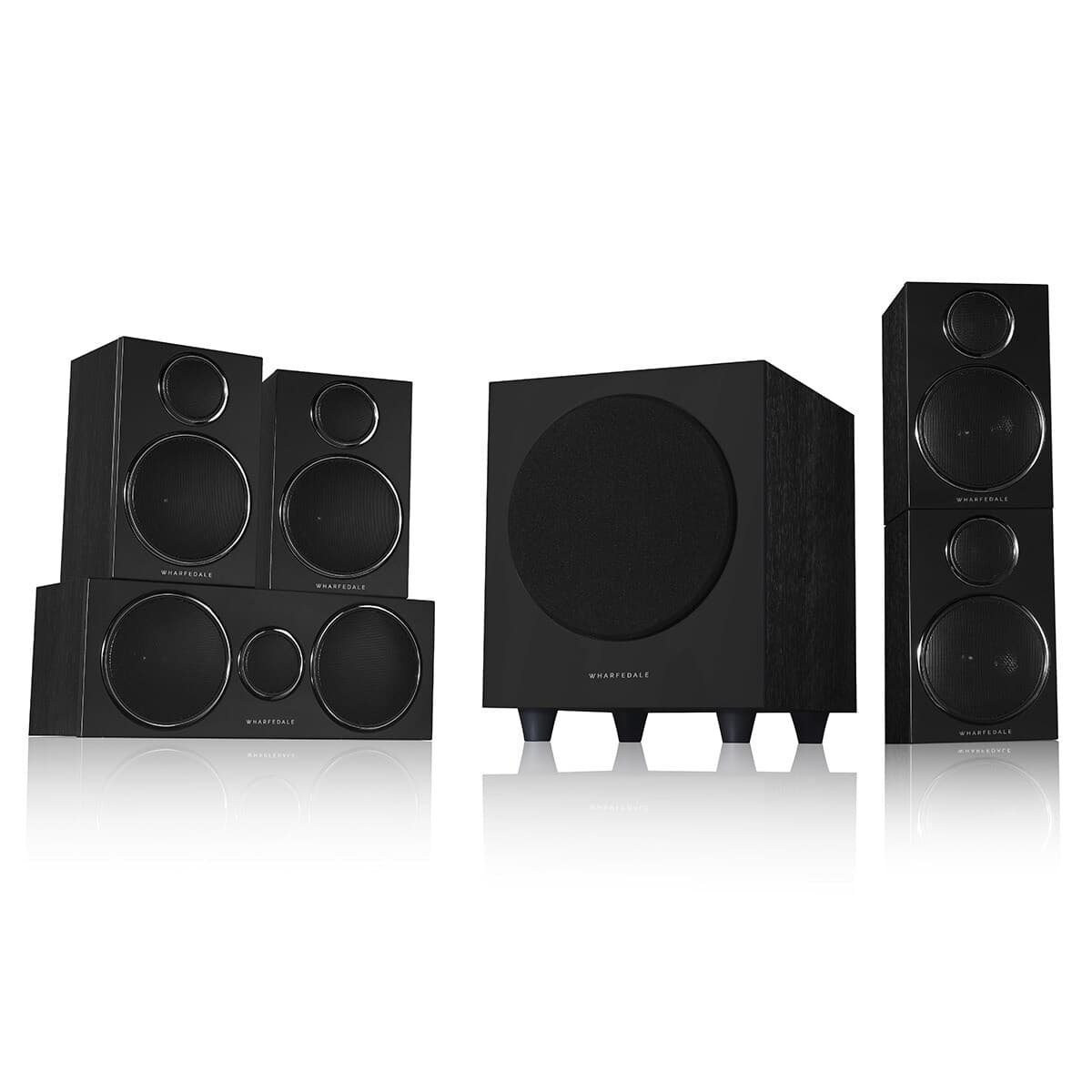 Wharfedale - Sistema de altavoces Wharfedale DX-3 HCP 5.1 negro.