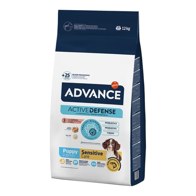 Advance - Pienso para perros cachorros Advance Sensitive salmón y arroz.