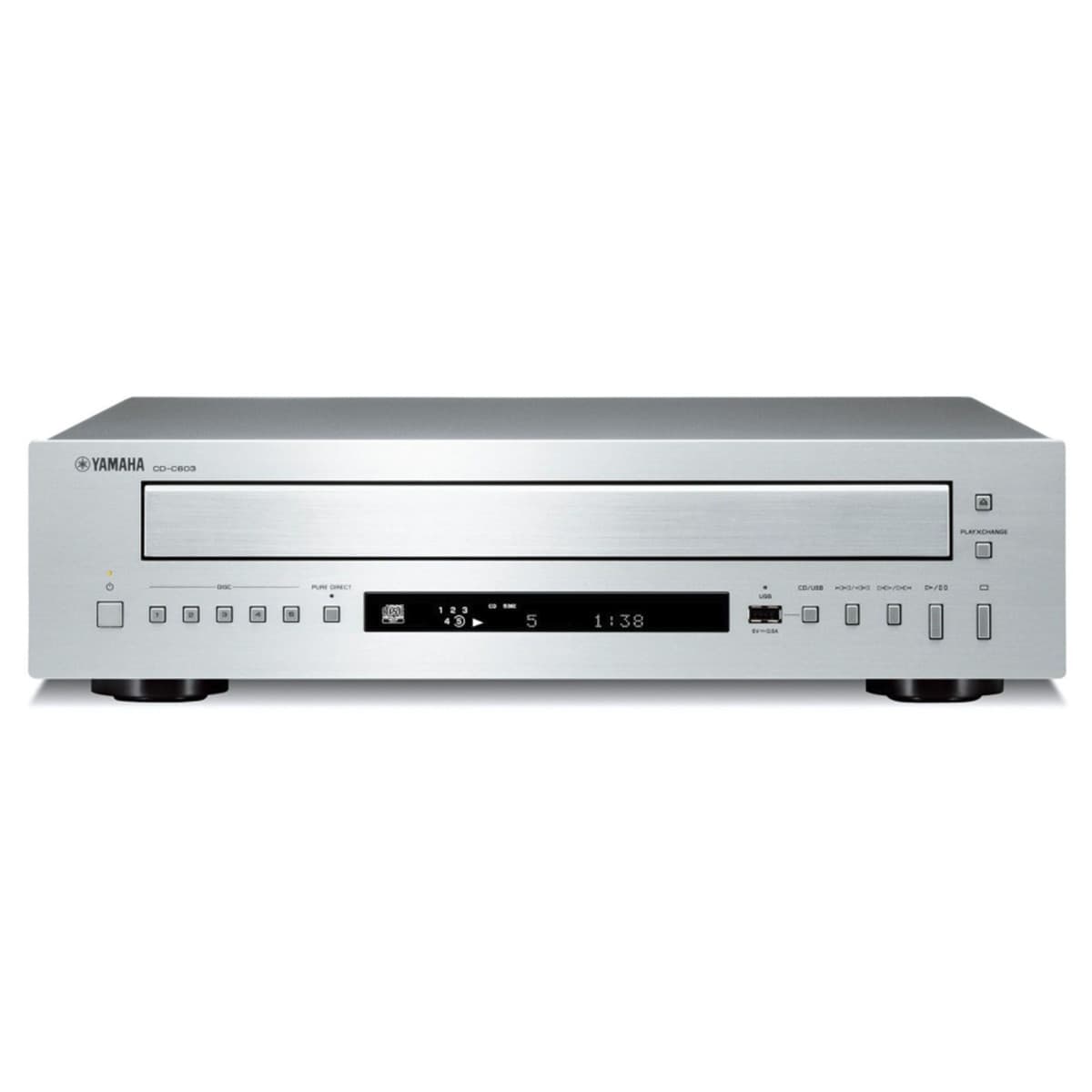Yamaha - Lector CD múltiple Yamaha CD-C603 Plata.