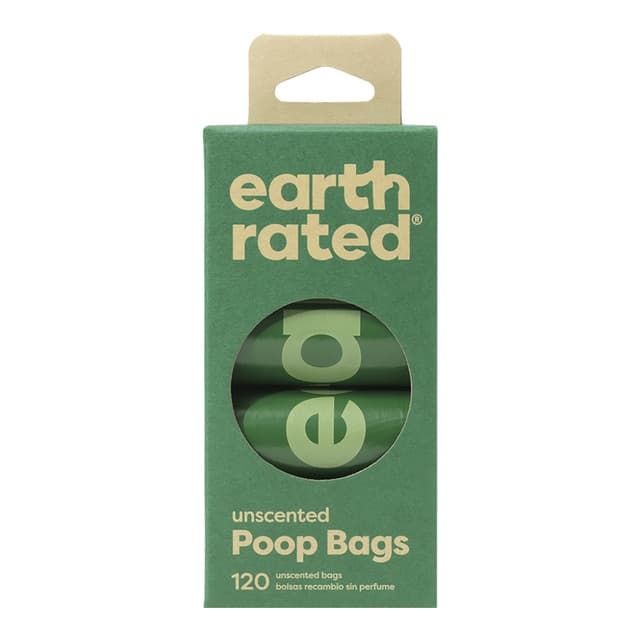 Earth Rated - Recambio de bolsas Earth Rated para perros 8 rollos sin perfume.