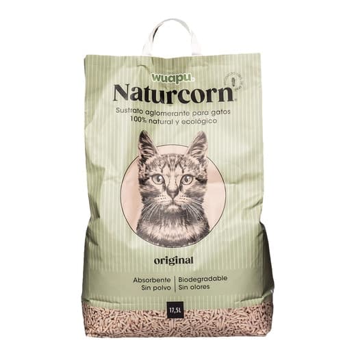 Wuapu - Arena absorbente Wuapu Naturcorn para gatos. - Image 2