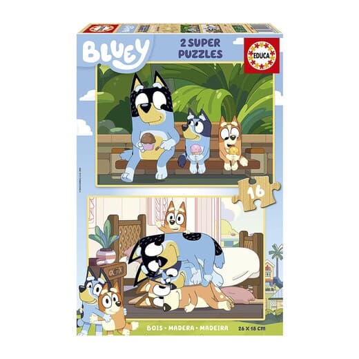 Educa Borrás - Puzzle 2x16 Piezas Bluey Educa Borras. - Image 2