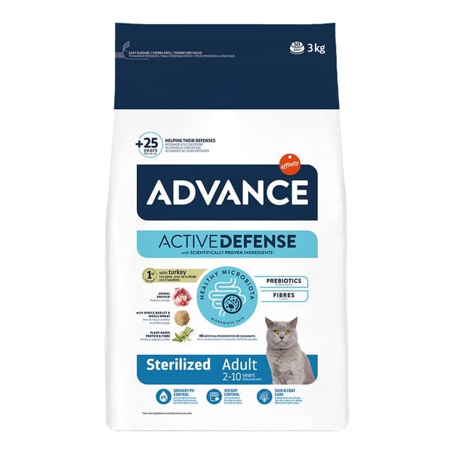 Advance - Pienso para gatos adultos esterilizados Advance Sterilized pavo y cebada. - Image 1