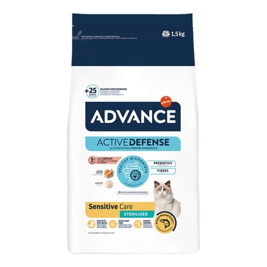Advance - Pienso para gatos adultos Advance Sterilized Sensitive salmón y cebada. - Image 2