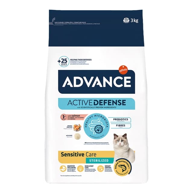 Advance - Pienso para gatos adultos Advance Sterilized Sensitive salmón y cebada. - Image 1