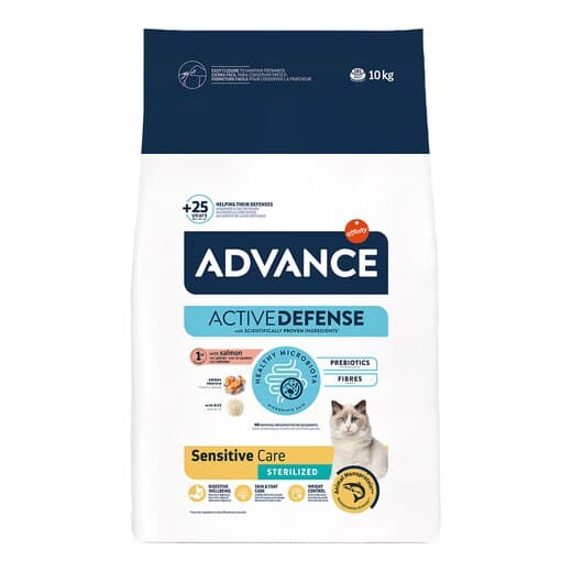 Advance - Pienso para gatos adultos Advance Sterilized Sensitive salmón y cebada. - Image 2