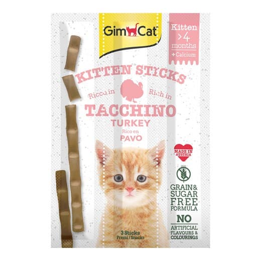 GimCat - Snacks para gatitos Gimcat pavo 3 sticks. - Image 2