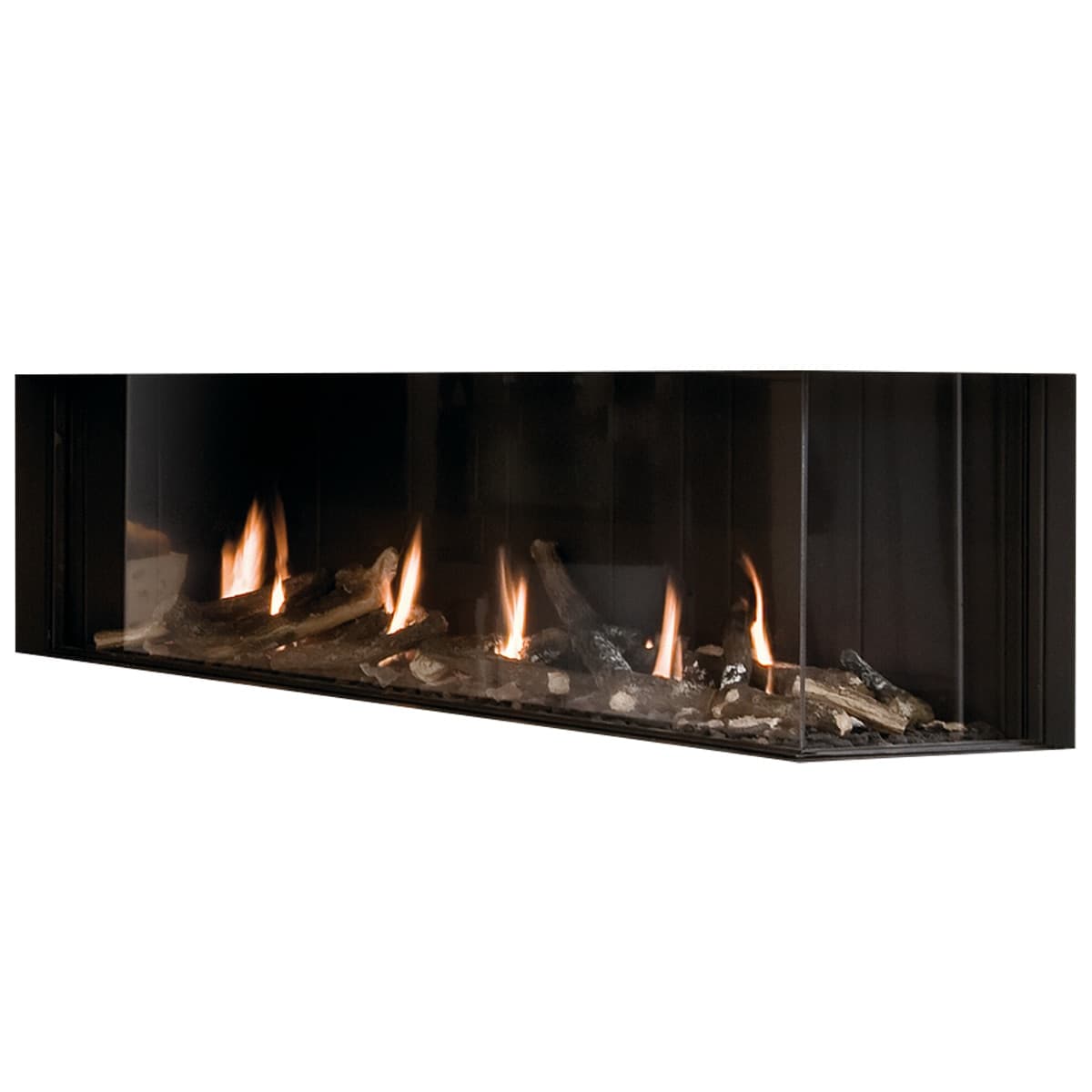 Hergom - Hogar Gas Natural MG-140-38 Cristal Lateral Derecho.