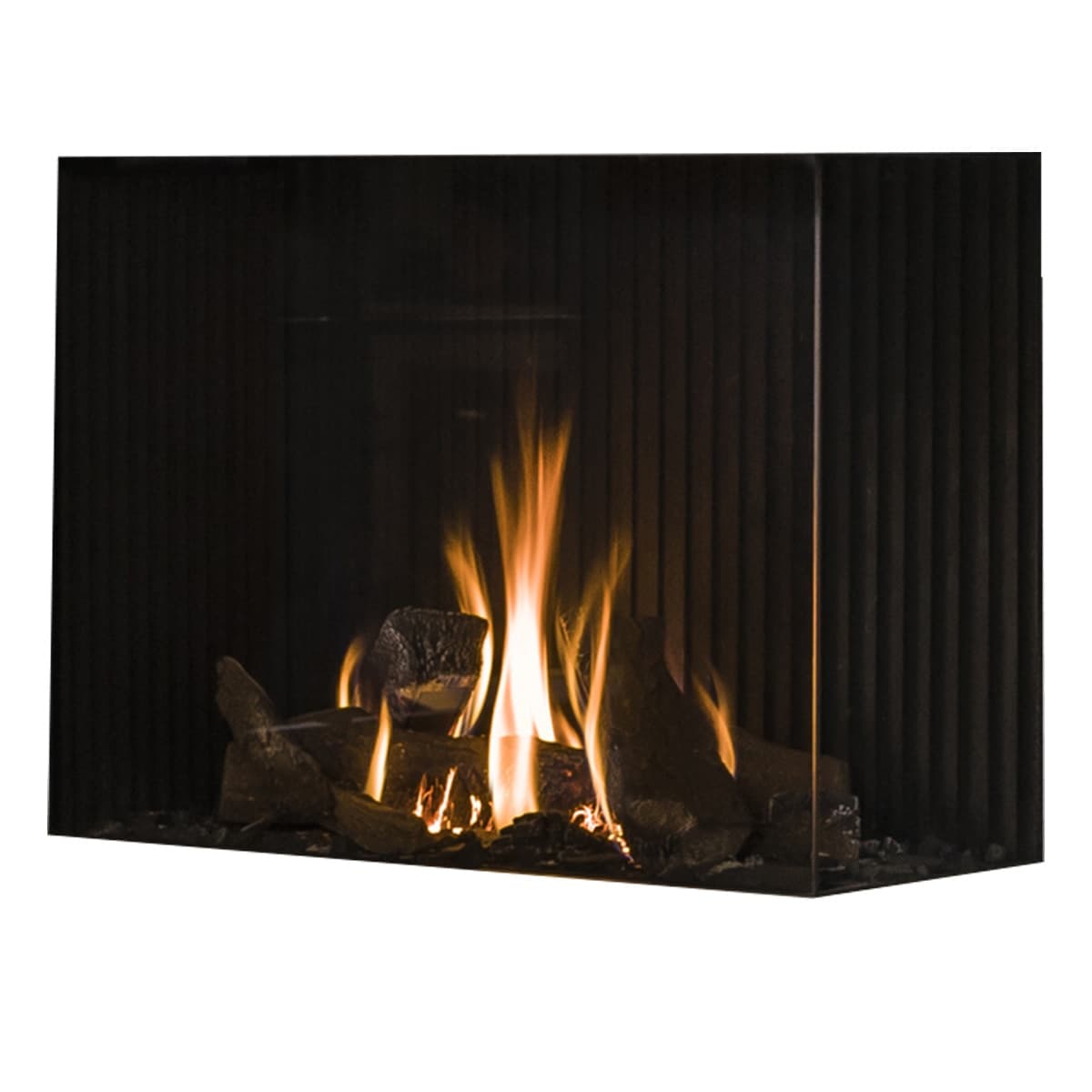 Hergom - Hogar Gas Natural MG-83-60 Cristal Lateral Derecho.