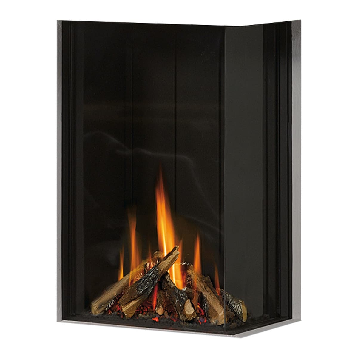 Hergom - Hogar Gas Propano MG-38-63 Cristal Lateral Derecho.