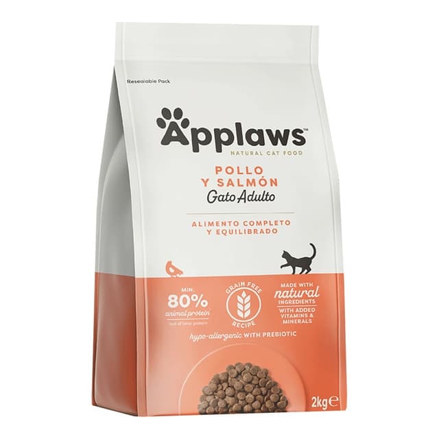 Applaws - Pienso para gatos adultos Applaws pollo y salmón 2 kg.