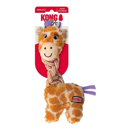 Kong - Juguete Kong para perros peluche jirafa con cuerda Knots Twists. - Image 2
