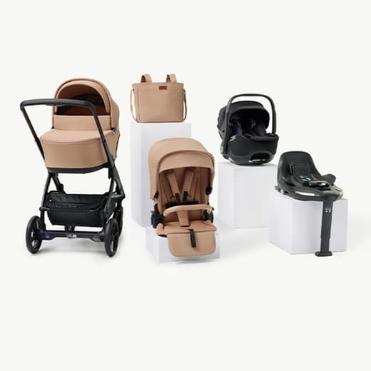 Jané - Pack Jané carrito Keep con silla de coche y accesorios beige y negro. - Image 2