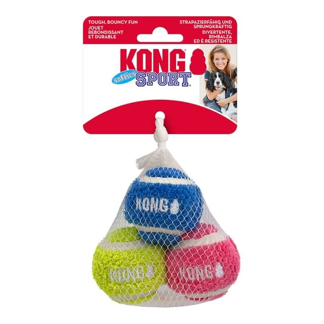 Kong - Juguete Sport Softies 3 Balls para perros Kong.