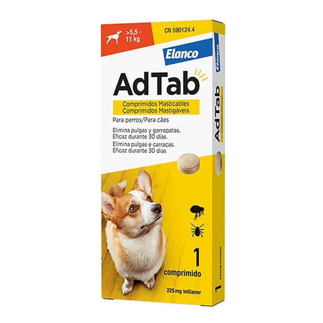 Elanco - AdTab 225 mg - Chewable tablet.