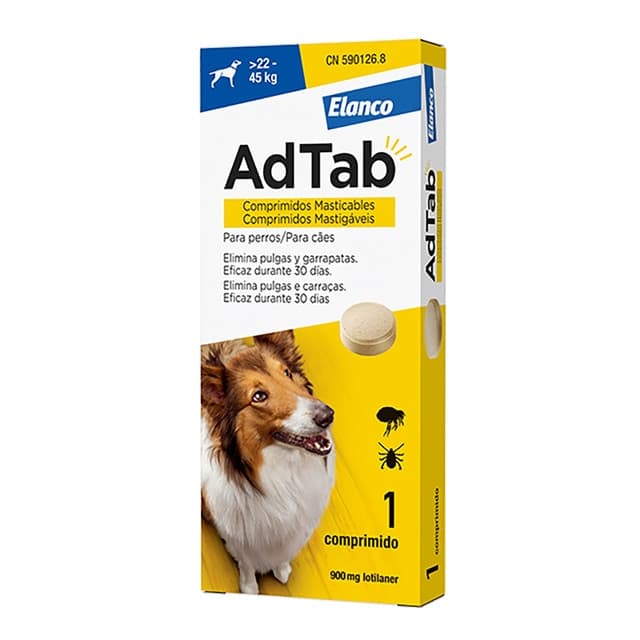 Elanco - AdTab 900 mg - Chewable tablet.