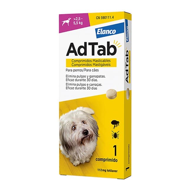 Elanco - AdTab 112 mg - Chewable tablet.