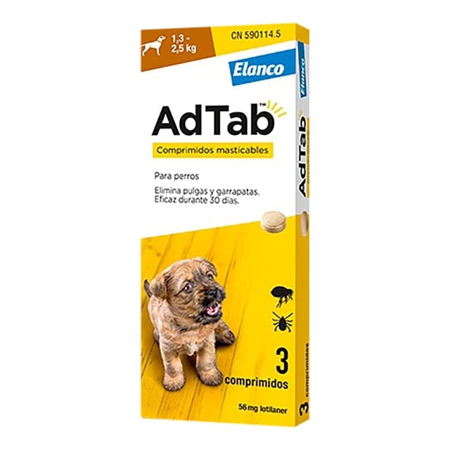 Elanco - AdTab 56 mg - Chewable tablet.