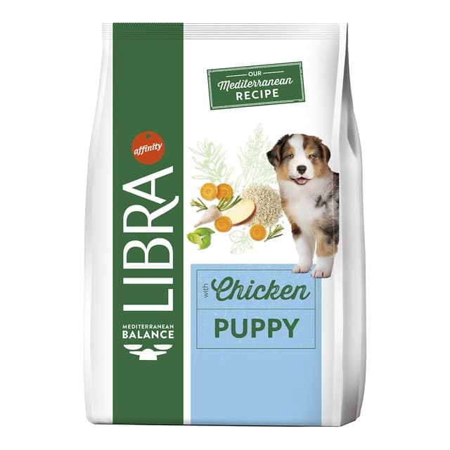 Libra - Pienso para perros cachorros Libra pollo y arroz.