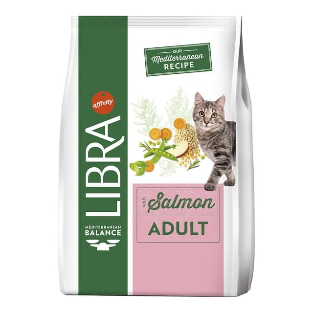 Libra - Pienso para gatos adultos Libra salmón y arroz.