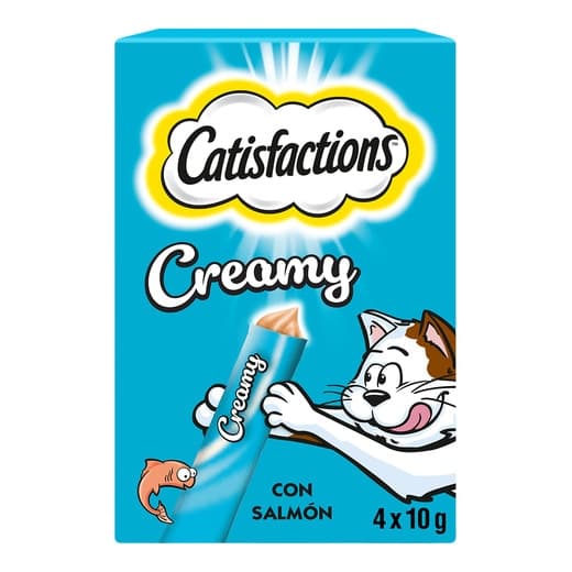 Catisfactions - Snacks para Gatos Adultos Creamy salmón Catisfactions 4 x 10g. - Image 2
