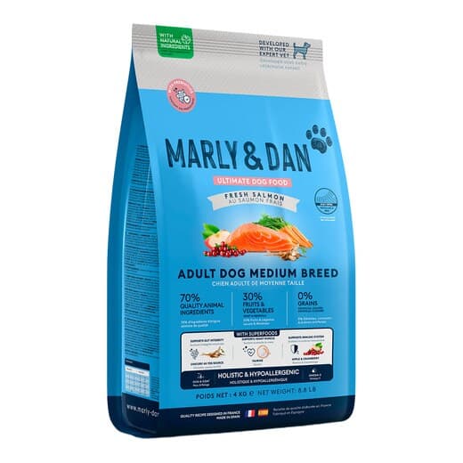 Marly & Dan - Pienso para perros adultos medianos Marly and Dan salmón 4 kg. - Image 2