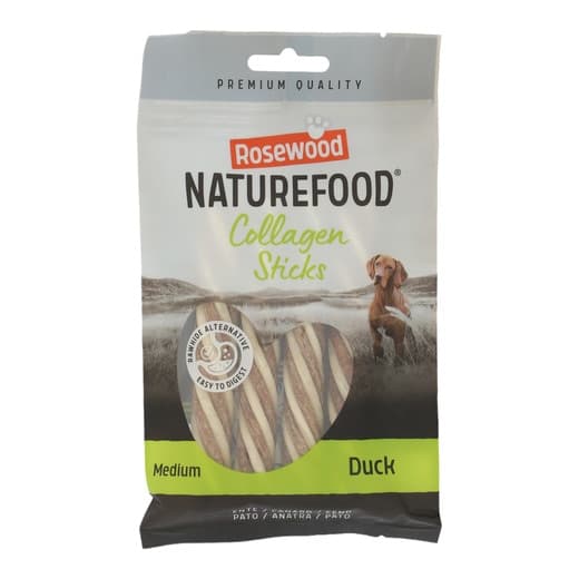 Rosewood - Snacks para perros adultos Naturefood Colagen stick Rosewood pato 100 g. - Image 2