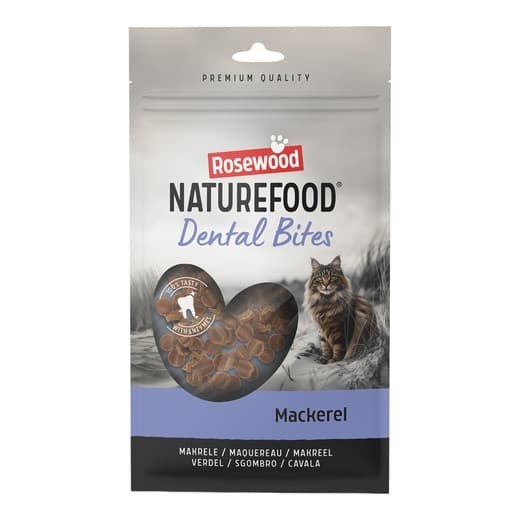 Rosewood - Snacks para gatos adultos naturefood dental bites Rosewood caballa 50 g. - Image 2