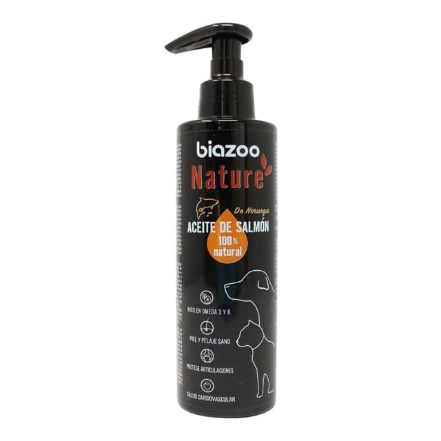 Biazoo - Suplemento para perros y gatos Biazoo aceite de salmón 200 ml.