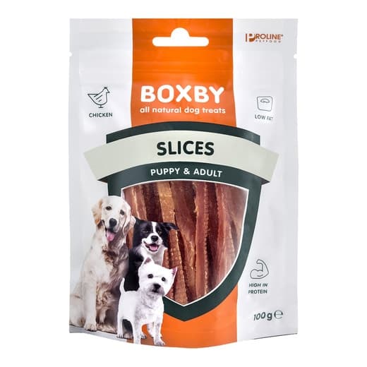 Boxby - Snack para perros cachorros y adultos Boxby Slices pollo 100 g. - Image 2