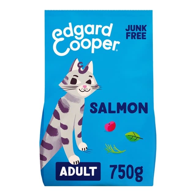 Edgard & Cooper - Pienso para gatos adultos Edgard & Cooper salmón sin cereales.