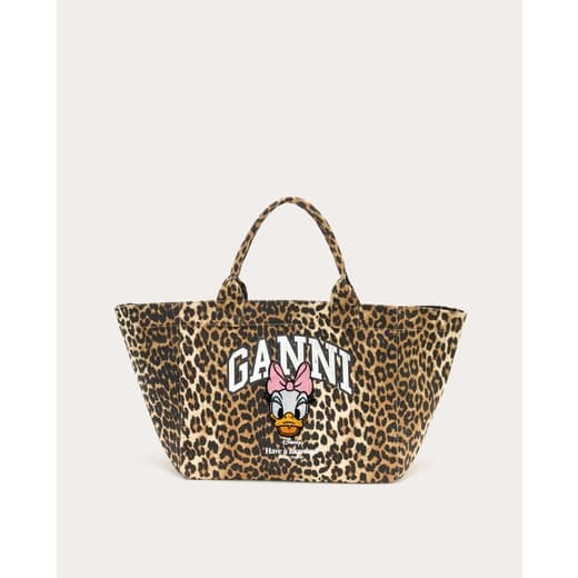 Ganni - Bolso shopping estampado de algodón. - Image 2