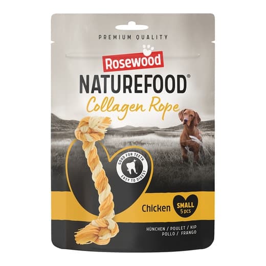 Rosewood - Snack para perros adultos mini pequeño y mediano Naturefood Collagen Rope pollo Rosewood 100 g. - Image 2