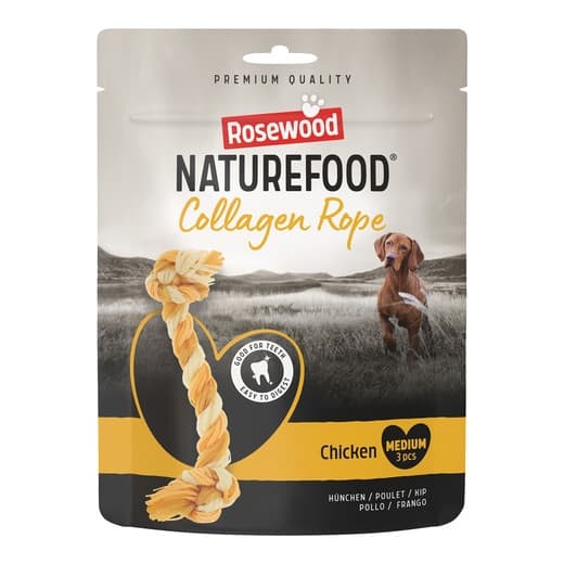Rosewood - Snack para perros adultos pequeño mediano y grande Naturefood Collagen Rope pollo Rosewood 90 g. - Image 2