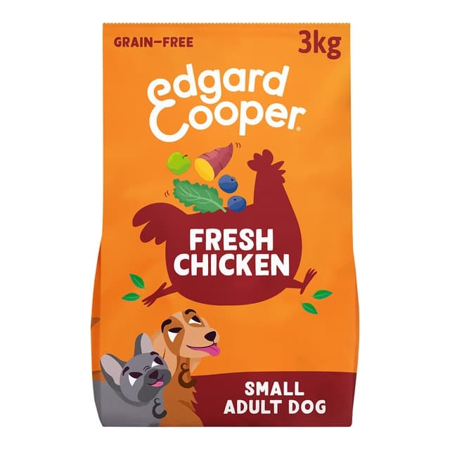 Edgard & Cooper - Pienso para perros adultos mini sin cereales Edgard&cooper pollo 3 kg.