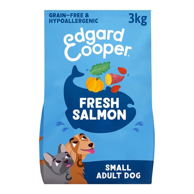 Edgard & Cooper - Pienso para perros adultos mini sin cereales Edgard & Cooper salmón 3 kg.