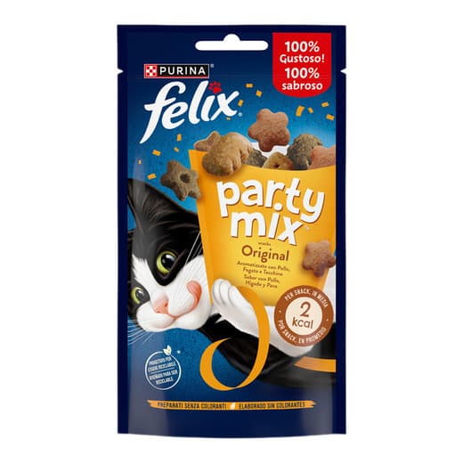 Felix - Snack para gatos adultos Felix Party Mix Original. - Image 2