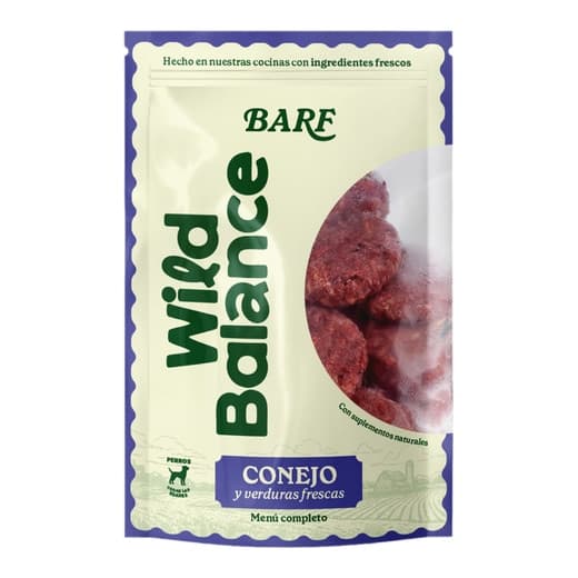 Wild Balance - Comida húmeda para perros Wild Balance barf congelado conejo y verduras 1 kg. - Image 2