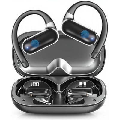 Ecouteur Bluetooth Sport,75Hrs Ecouteur sans Fil Bluetooth avec 3D HiFi Stéréo, Réduction du bruit, Écran LED Casque iOS/Android - Image 3