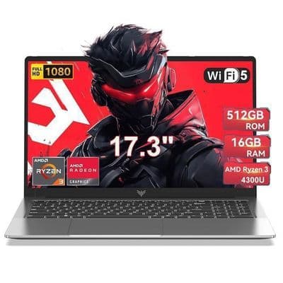 PC Portable 17,3" - ACEMAGIC - 16 Go Ram DDR4 512 Go SSD - AMD Ryzen 3 4300U(jusqu'à 3,7 GHz), 3*USB3.2, BT5.0,HDMI, Windows11 - Image 2
