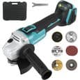 Meuleuse d'Angle 125mm Sans Fil 18V - Sécurité et Confort- Moteur Brushless 12000 tr/min - Kit Complet avec Disques et Coffret - Image 4