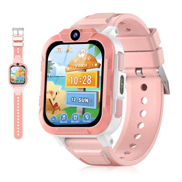 Blackview Z40 Pro Montre Connectée Enfants 1,85", 850mAh, 4G Appels vidéo, Triple positionnement GPS/WIFI/LBS, Bouton SOS, Rose - Image 2