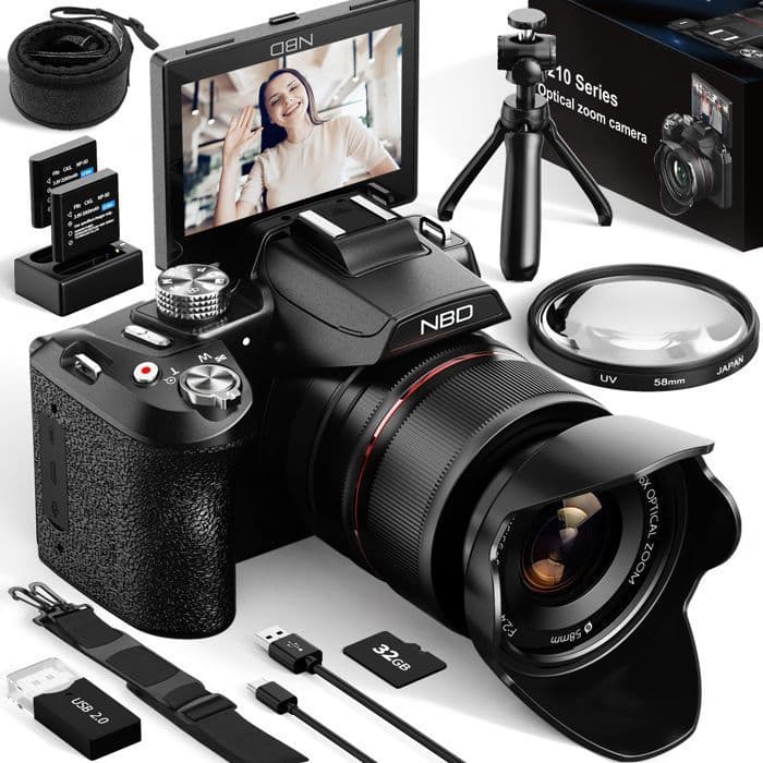 INF Appareil photo numérique 5K 64MP zoom 16x