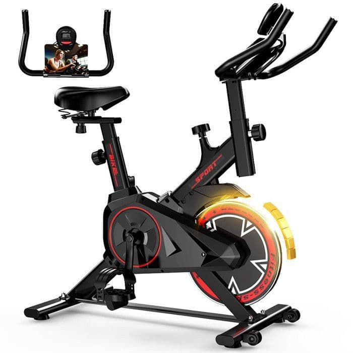 Vélo d'exercice, Vélo d'intérieur Silencieux avec écran LCD, Vélo d'Appartement Résistance Réglable - Formill QK101