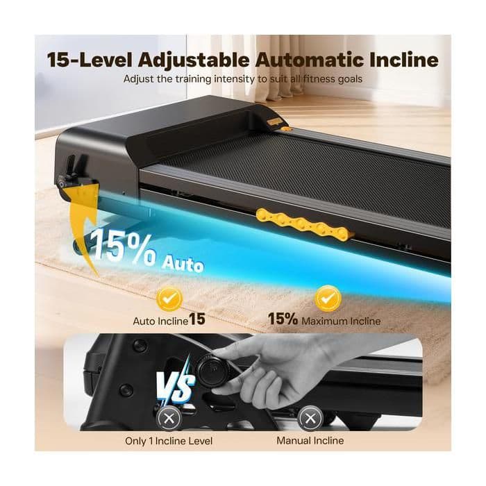 Tapis de Course - KZYNTH - KT-P2 - Inclinaison Auto 18% - Vitesse 1-16 KM/H - Moteur 4.0 CV-Noir - Image 5