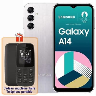 SAMSUNG Galaxy A14 5G Argenté 64 Go - Image 4