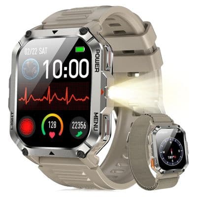Blackview W70 Pro Montre Connectée, 900 mAh, Écran Tacile 2.01", Appel Bluetooth, Illumination, Boussole, pour Android/iOS, Vert - Image 3