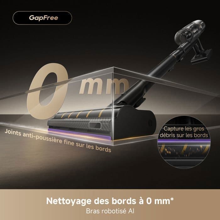 Aspirateur Balais sans Fil - Dreame V20 Pro-A Puissance d'Aspiration de 210 AW, Autonomie de 90 Min, Filtration à 99,99%, sans - Image 3