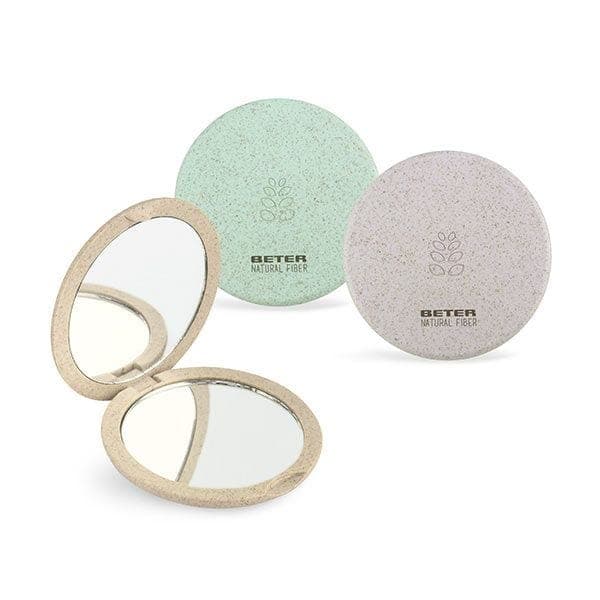 Natural Fiber Espejo Doble Plegable - Image 1